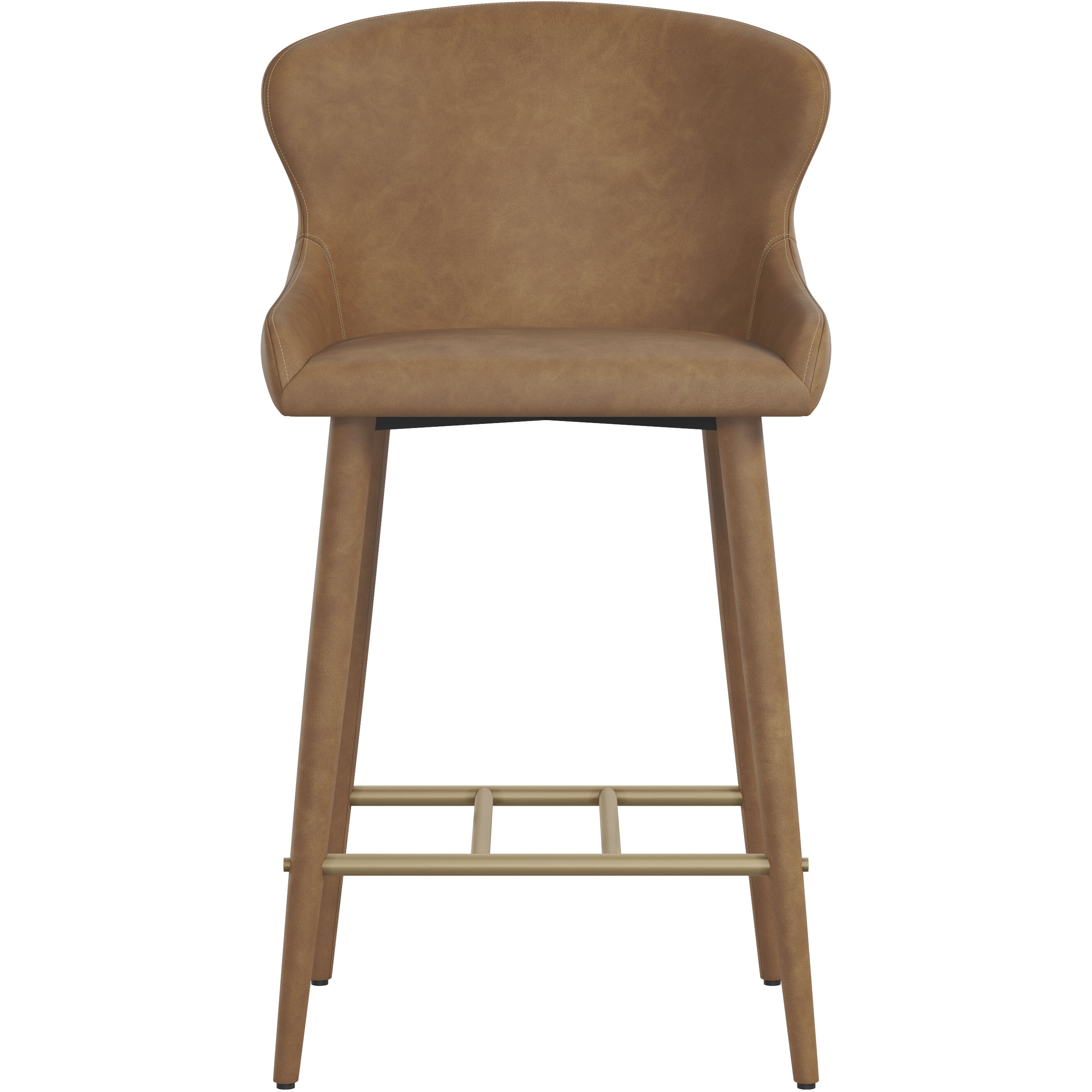 Evora 36.75 inch Milliken Cognac Counter Stool